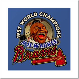 1957 Milwaukee Braves World Champions Posters and Art